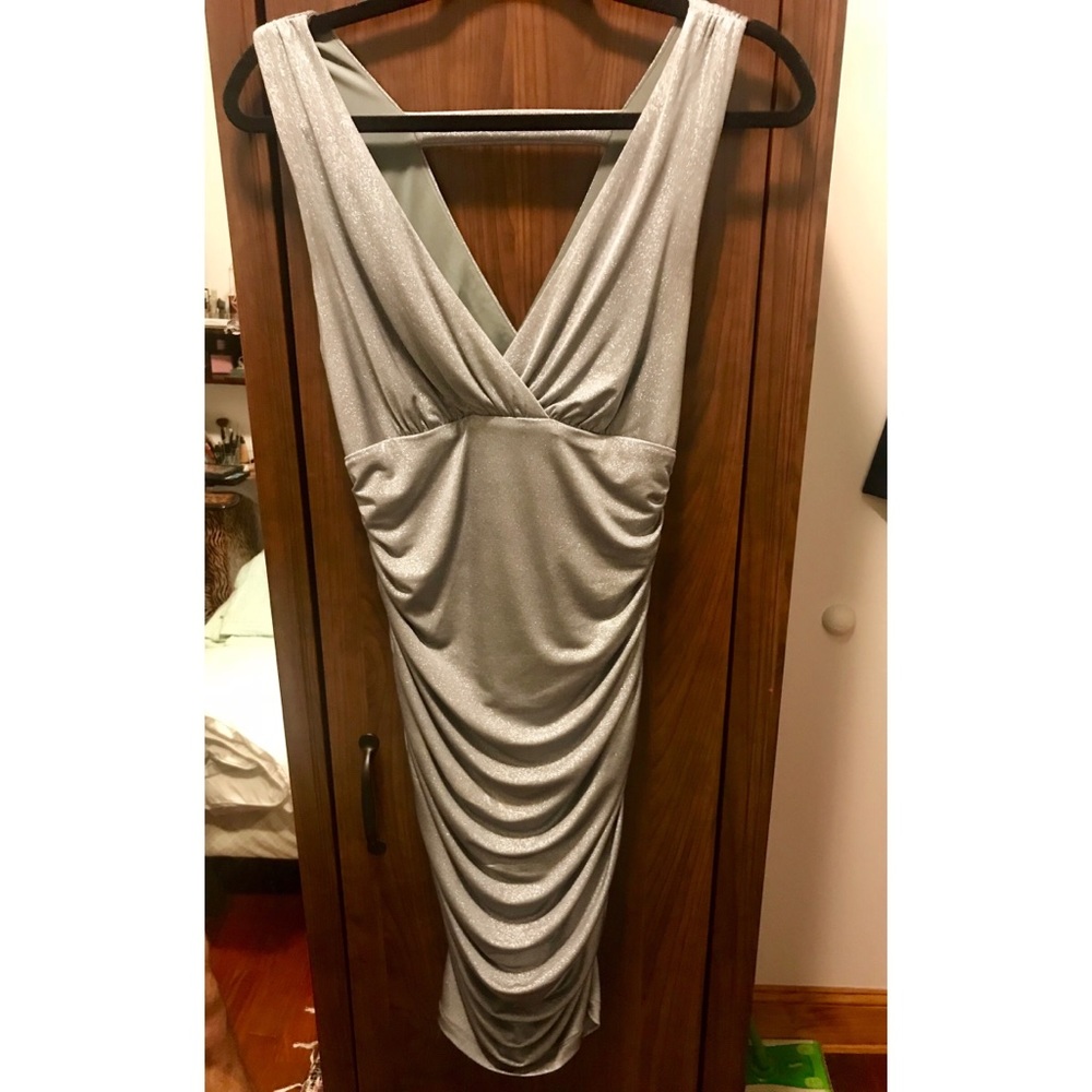Guess Los Angeles Silver Cocktail Dress